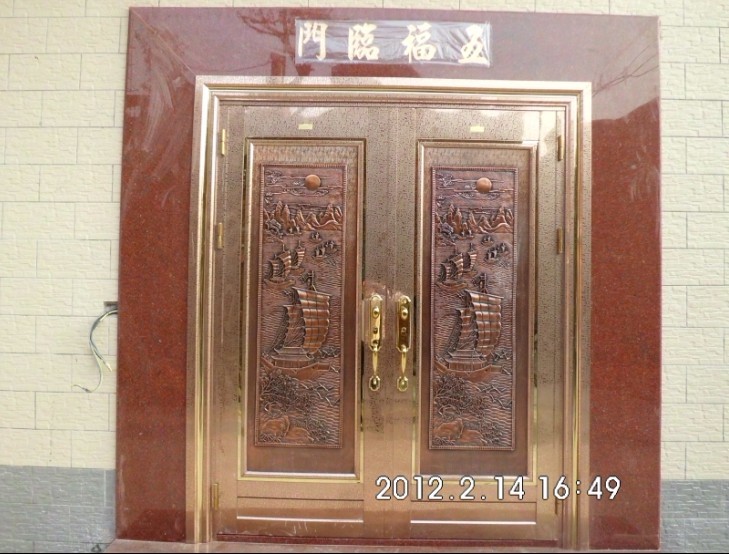 门业图片-单门防盗门2000图片